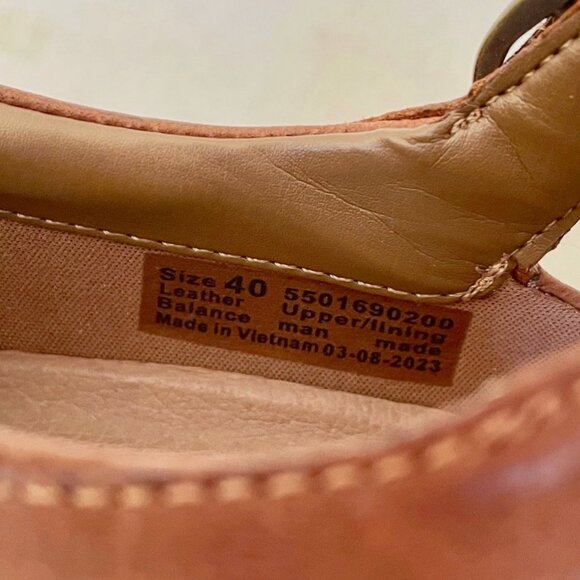 NEW DANSKO FAWNA CHESTNUT BROWN MARY JANES LEATHER COMFORT SHOES WOMENS 40 9 9.5 - Picture 10 of 15